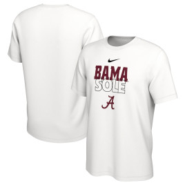 Men's - Alabama Crimson Tide Nike 2023 On Court Bench White College Basketball T-Shirt