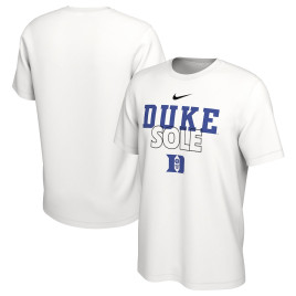 Men's - Duke Blue Devils Nike 2023 On Court Bench White College Basketball T-Shirt