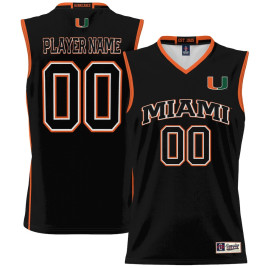 Youth Miami Hurricanes ProSphere NIL Customize Black College Basketball Jersey