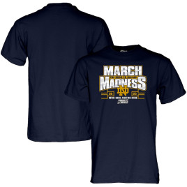 Women's Notre Dame Fighting Irish Blue 84 2023 NCAA Tournament March Madness Navy College Basketball T-Shirt