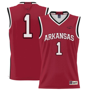 Youth #1 Arkansas Razorbacks ProSphere Cardinal College Basketball Jersey