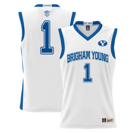 Youth #1 BYU Cougars ProSphere White College Basketball Jersey