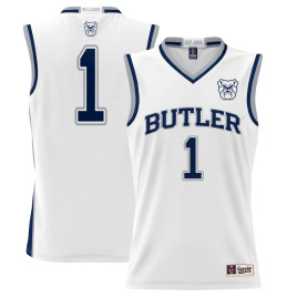 Youth #1 Butler Bulldogs ProSphere White College Basketball Jersey