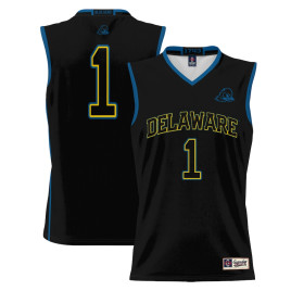 Youth #1 Delaware Fightin' Blue Hens ProSphere Black College Basketball Jersey