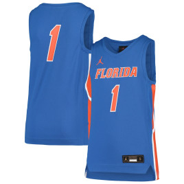 Youth #1 Florida Gators Jordan Brand Team Replica Royal College Basketball Jersey Youth #1 Florida Gators Jordan Brand Team Replica Royal College Basketball Jersey