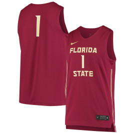 Men's - #1 Florida State Seminoles Nike Replica Garnet College Basketball Jersey