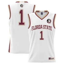 Men's - #1 Florida State Seminoles ProSphere White College Basketball Jersey
