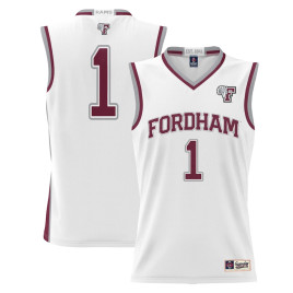 Men's - #1 Fordham Rams ProSphere White College Basketball Jersey Men's - #1 Fordham Rams ProSphere White College Basketball Jersey