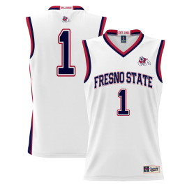 Men's - #1 Fresno State Bulldogs ProSphere White College Basketball Jersey