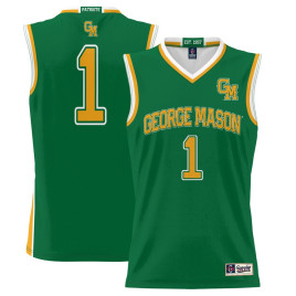 Youth #1 George Mason Patriots ProSphere Green College Basketball Jersey