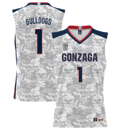 Men's - #1 Gonzaga Bulldogs ProSphere 2022 Carrier Classic White College Basketball Jersey
