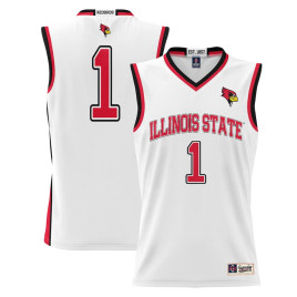 Youth #1 Illinois State Redbirds ProSphere White College Basketball Jersey