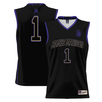 Men's - #1 James Madison Dukes ProSphere Black College Basketball Jersey