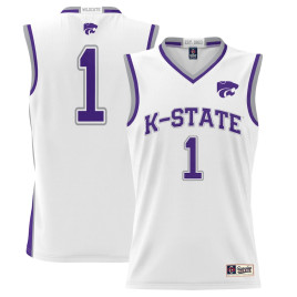 Youth #1 Kansas State Wildcats ProSphere White College Basketball Jersey