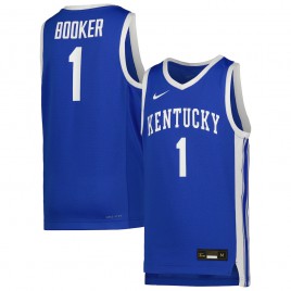 Youth #1 Kentucky Wildcats Nike Icon Replica Royal College Basketball Jersey