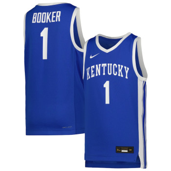 Youth #1 Kentucky Wildcats Nike Icon Replica Royal College Basketball Jersey