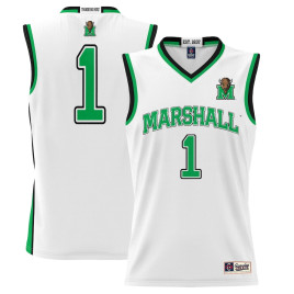 Men's - #1 Marshall Thundering Herd ProSphere White College Basketball Jersey Men's - #1 Marshall Thundering Herd ProSphere White College Basketball Jersey