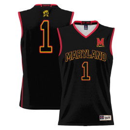 Men's - #1 Maryland Terrapins ProSphere Black College Basketball Jersey Men's - #1 Maryland Terrapins ProSphere Black College Basketball Jersey