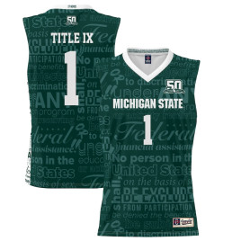 Youth #1 Michigan State Spartans ProSphere 2022 Title IX Green College Basketball Jersey