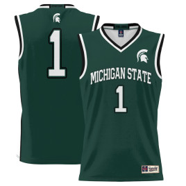 Youth #1 Michigan State Spartans ProSphere Green College Basketball Jersey