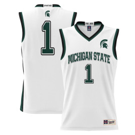 Youth #1 Michigan State Spartans ProSphere White College Basketball Jersey