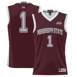 Youth #1 Mississippi State Bulldogs ProSphere Maroon College Basketball Jersey