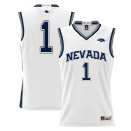 Youth #1 Nevada Wolf Pack ProSphere White College Basketball Jersey