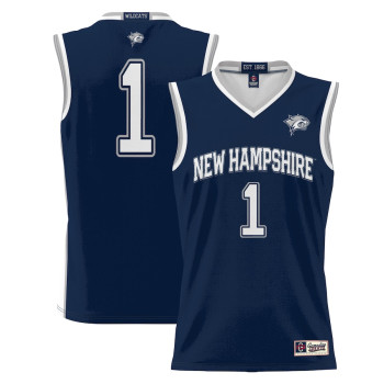 Youth #1 New Hampshire Wildcats ProSphere Navy College Basketball Jersey