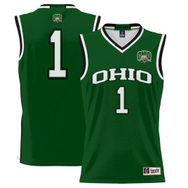 Men's - #1 Ohio Bobcats ProSphere Green College Basketball Jersey