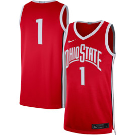 Men's - #1 Ohio State Buckeyes Nike Limited Scarlet College Basketball Jersey