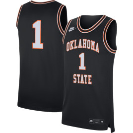 Men's - #1 Oklahoma State Cowboys Nike Retro Replica Black College Basketball Jersey