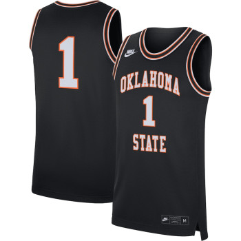 Men's - #1 Oklahoma State Cowboys Nike Retro Replica Black College Basketball Jersey