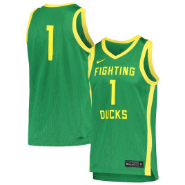Men's - #1 Oregon Ducks Nike Replica Green College Basketball Jersey