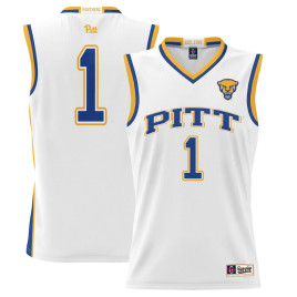 Men's - #1 Pitt Panthers ProSphere White College Basketball Jersey