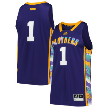 Men's - #1 Prairie View A&M Panthers adidas Honoring Black Excellence Replica Purple College Basketball Jersey