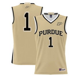 Men's - #1 Purdue Boilermakers ProSphere Gold College Basketball Jersey Men's - #1 Purdue Boilermakers ProSphere Gold College Basketball Jersey