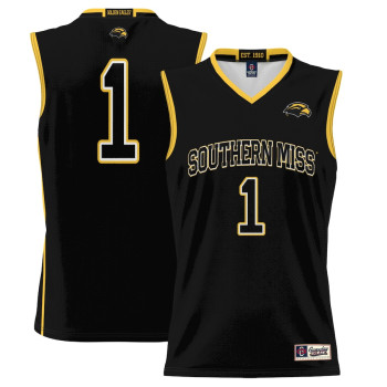 Men's - #1 Southern Miss Golden Eagles ProSphere Black College Basketball Jersey