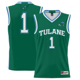 Youth #1 Tulane Green Wave ProSphere Green College Basketball Jersey