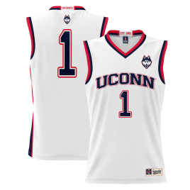Men's - #1 UConn Huskies ProSphere White College Basketball Jersey