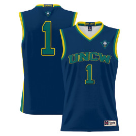Youth #1 UNC Wilmington Seahawks ProSphere Navy College Basketball Jersey