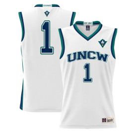 Youth #1 UNC Wilmington Seahawks ProSphere White College Basketball Jersey