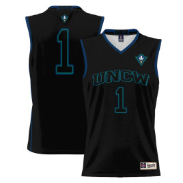 Men's - #1 UNC Wilmington Seahawks ProSphere Black College Basketball Jersey Men's - #1 UNC Wilmington Seahawks ProSphere Black College Basketball Jersey