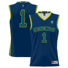 Men's - #1 UNC Wilmington Seahawks ProSphere Navy College Basketball Jersey Men's - #1 UNC Wilmington Seahawks ProSphere Navy College Basketball Jersey