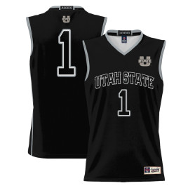 Youth #1 Utah State Aggies ProSphere Black College Basketball Jersey