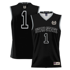 Men's - #1 Utah State Aggies ProSphere Black College Basketball Jersey