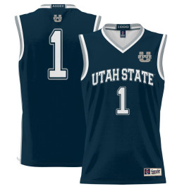 Men's - #1 Utah State Aggies ProSphere Navy College Basketball Jersey