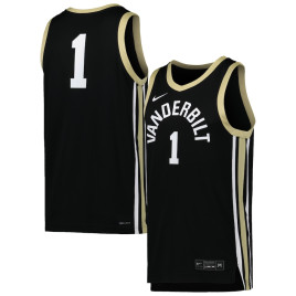 Men's - #1 Vanderbilt Commodores Nike Replica Black College Basketball Jersey