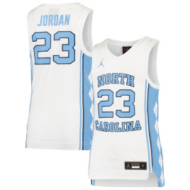 Youth #23 North Carolina Tar Heels Jordan Brand Team Replica White College Basketball Jersey