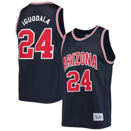 Men's - Andre Iguodala Arizona Wildcats Original Retro Brand Alumni Commemorative Classic Navy College Basketball Jersey