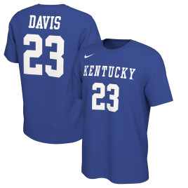 Men's - Anthony Davis Kentucky Wildcats Nike Retro Alumni College Basketball Jersey Royal College Basketball T-Shirt